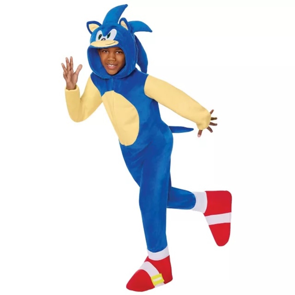 The Spirit Halloween Big Kids Sonic the Hedgehog Jumpsuit Costume Large 12-14T